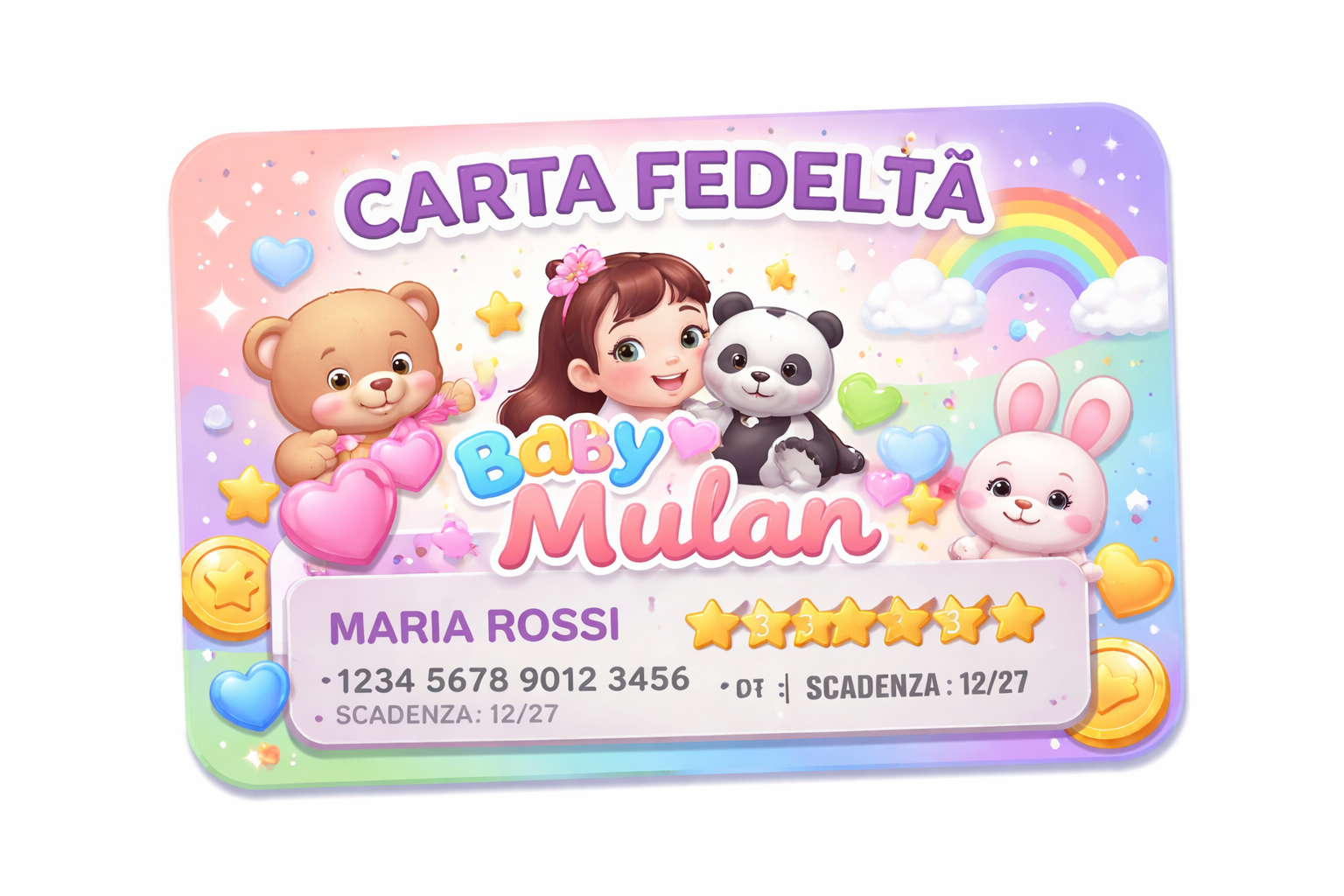 Carta Fedeltà Baby Mulan